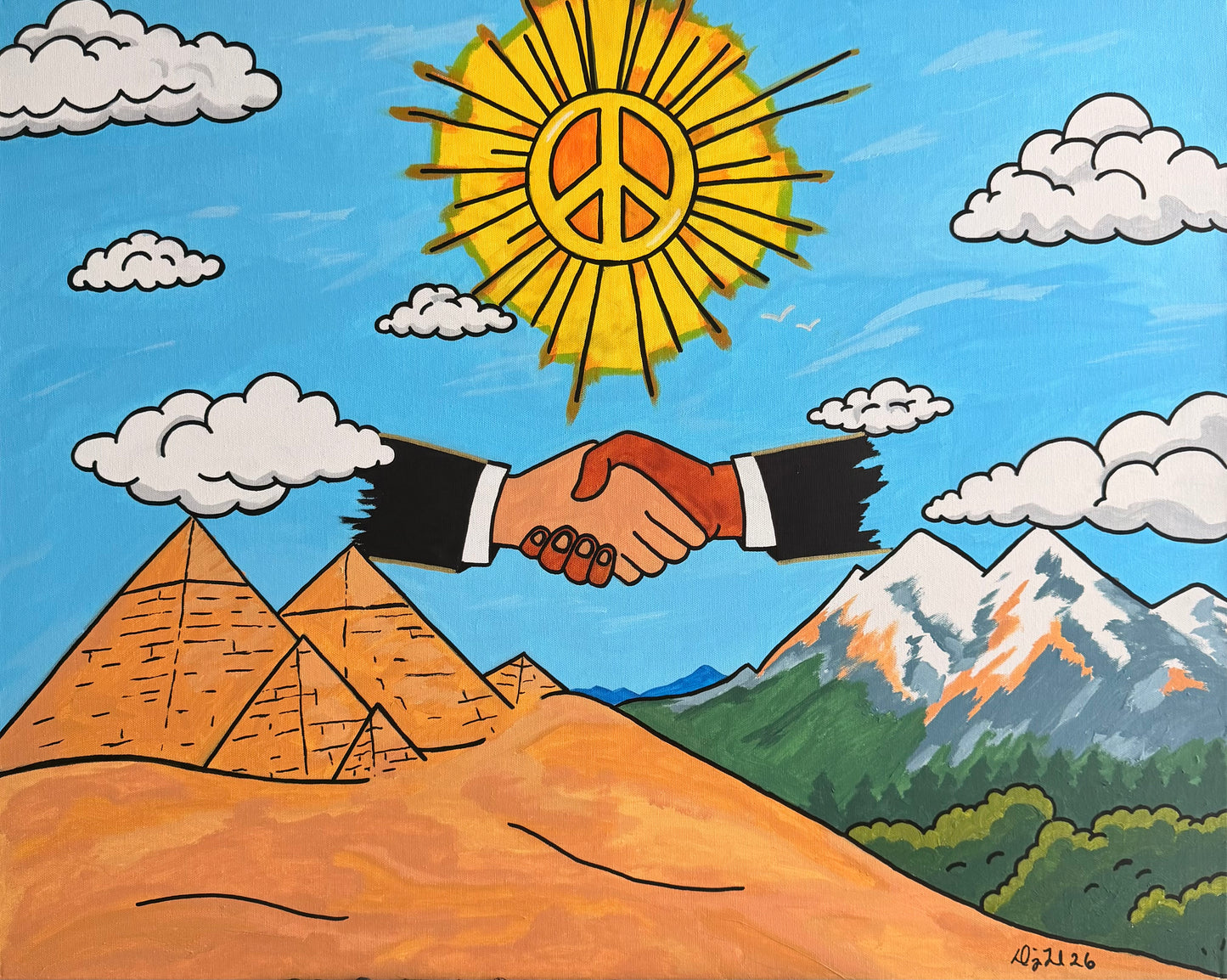 World Peace 24 x 30 Original Painting