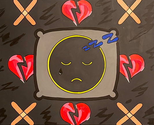 Sleeping With a Broken Heart 24 x 30 Original Painting