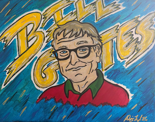Bill Gates 16 x 20 Original Painting