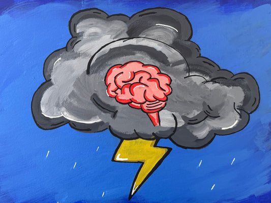 Brainstorm 16 x 20 Original Painting