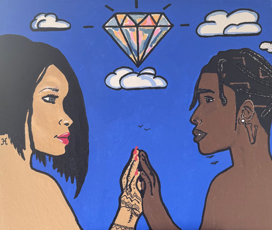 Diamonds 20 x 24 Original Painting