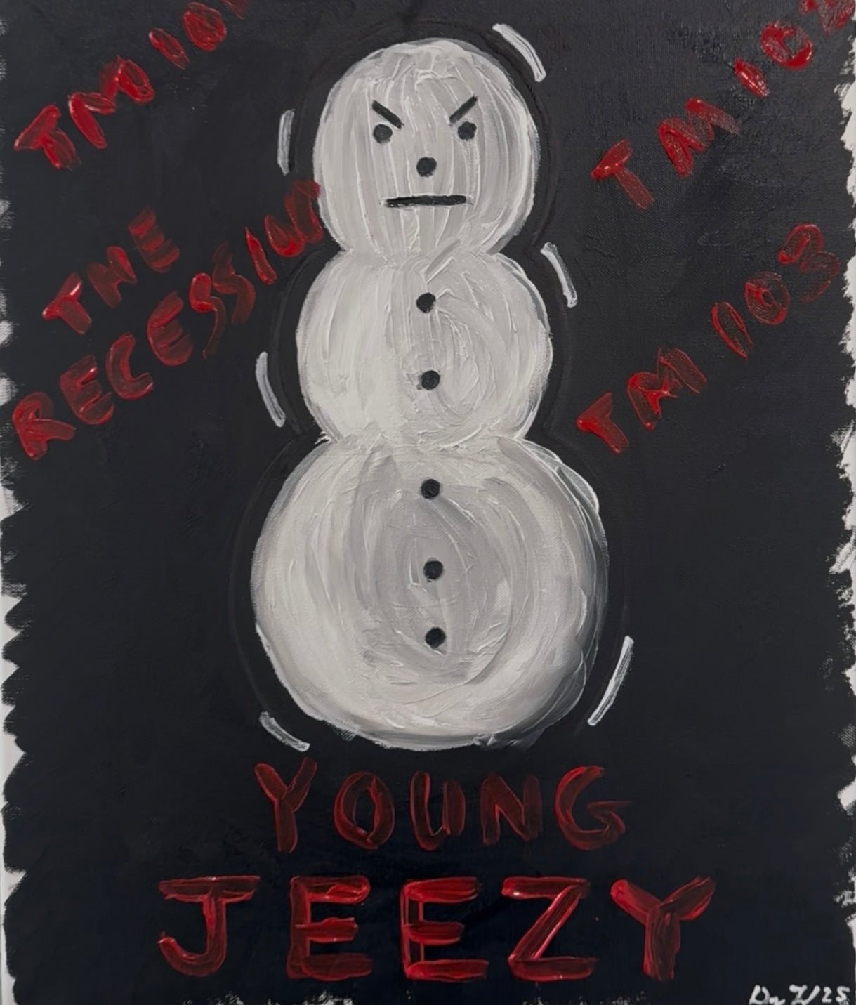 Jeezy The Snowman 20 x 24 Original Painting